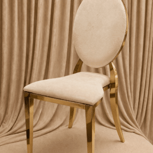 Chaise médaillon velours